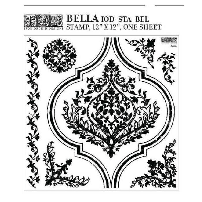 IOD Decor Stamp - Bella (12"x12")