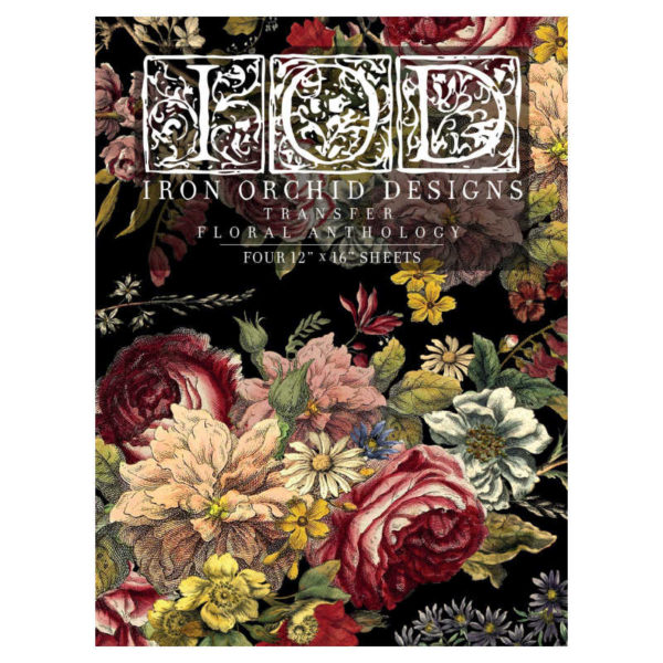 IOD Transfer - Floral Anthology IOD Transfer (12″X16″ Pad-4 Sheets ) *NEW