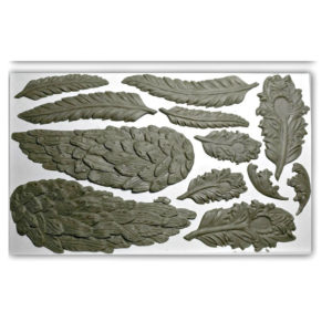 IOD Decor Moulds - Wings & Feathers 6 x 10 Decor Moulds
