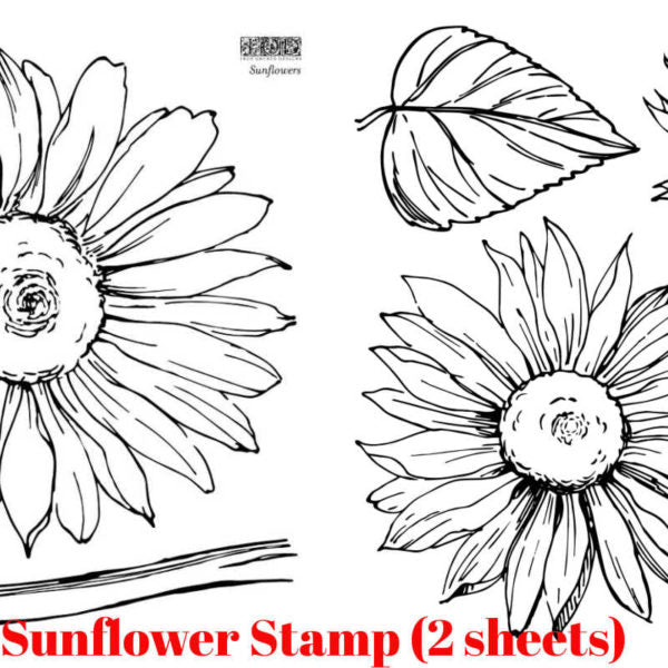 Sunflowers IOD Stamp 12″X12″ Decor Stamp