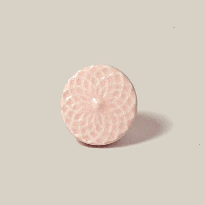 Pink Porcelain Knob 1.5" x 2.5"