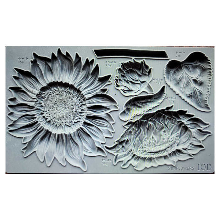 IOD Decor Moulds - Sunflowers (6"x10")