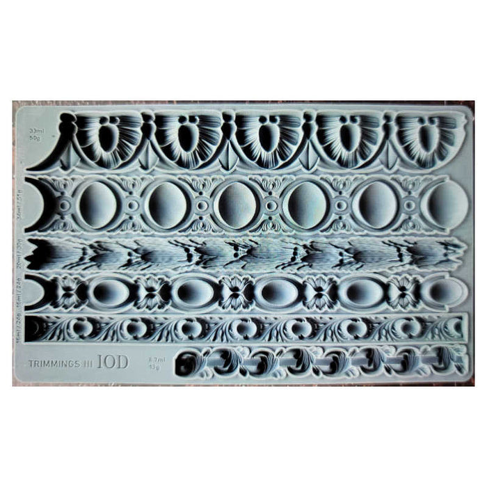 IOD Decor Mould - Trimmings 3 (6"x10")